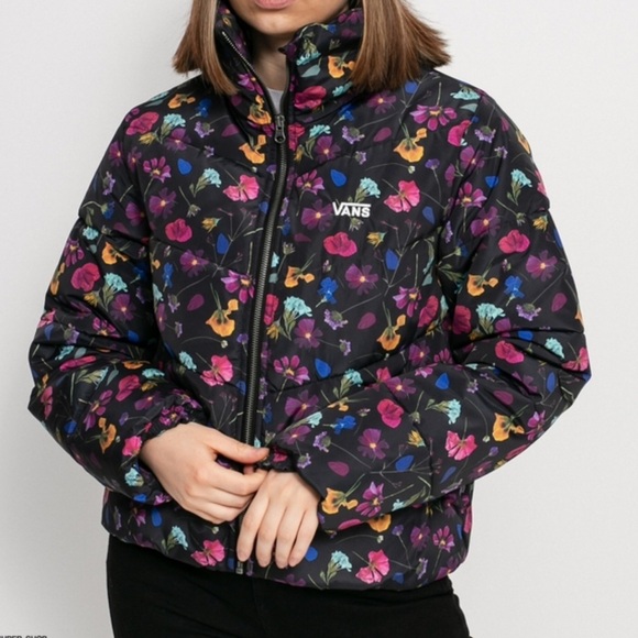Vans Jackets & Blazers - Vans Multicolor Floral Puffer Jacket
